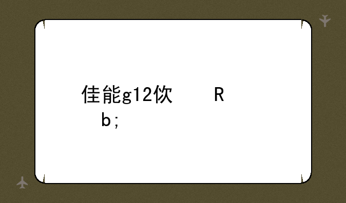 佳能g12使用说明书
