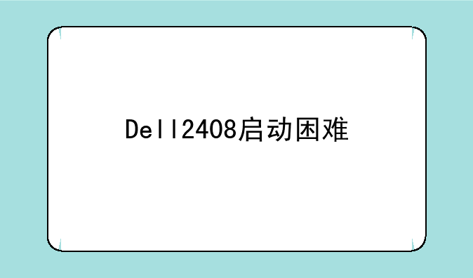 Dell2408启动困难
