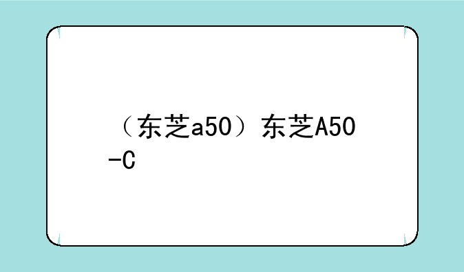 （东芝a50）东芝A50-C