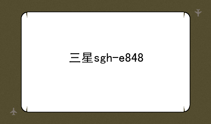 三星sgh-e848