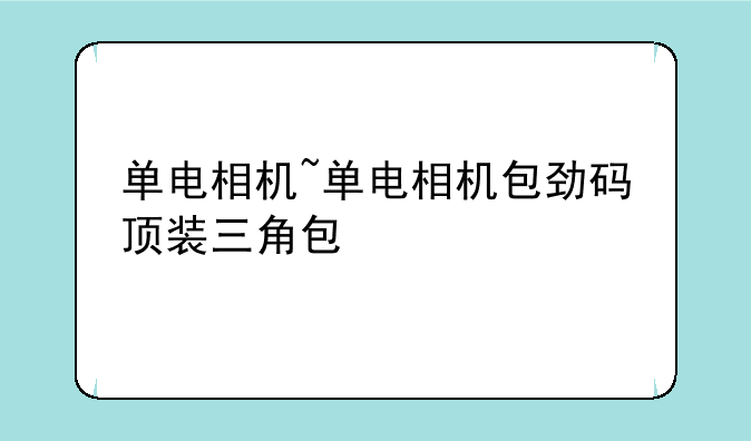单电相机~单电相机包劲码顶装三角包
