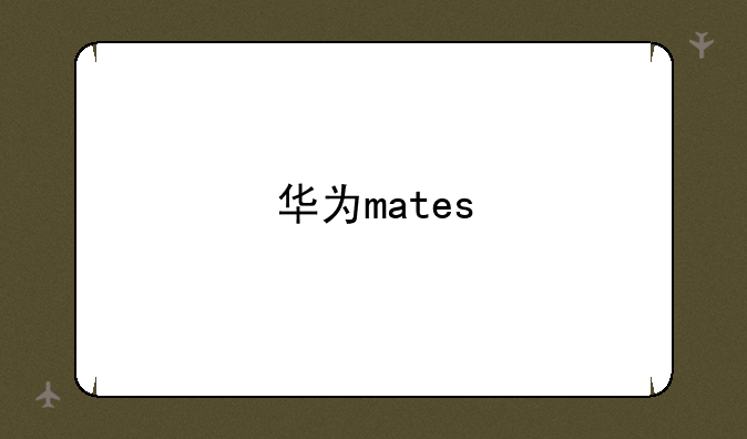 华为mates