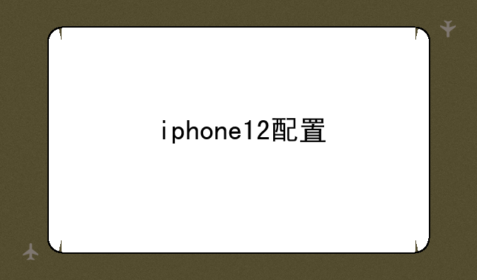 iphone12配置